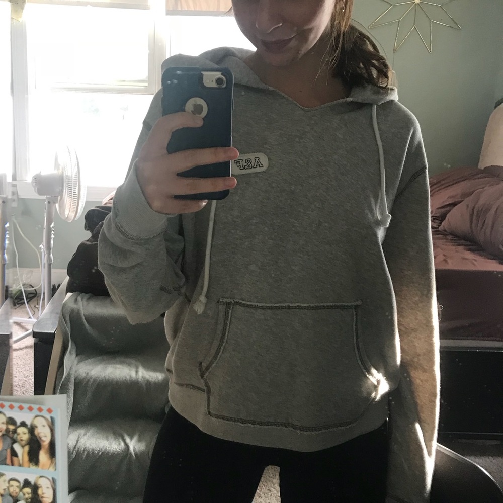Abercrombie & Fitch gray hoodie size medium